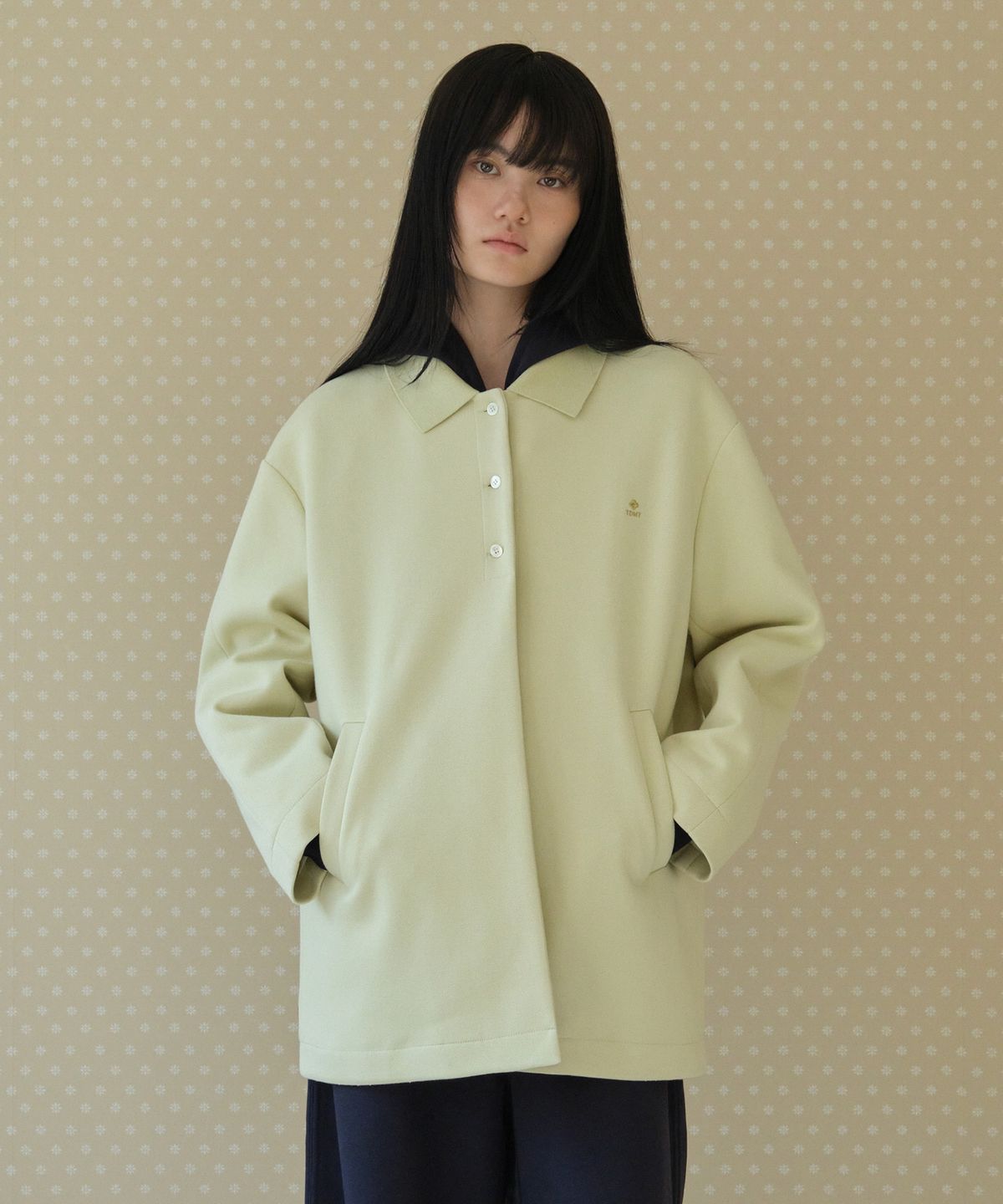 튜드먼트(TTUDEMENT) PIQUE TRENCH_PISTACHIO