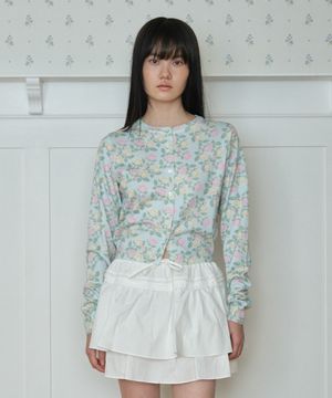 ROSE PRINTED CARDIGAN_LIGHT BLUE