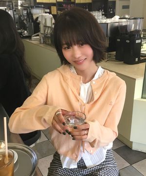 [쁨이 PICK] [SET] KNIT CARDIGAN WITH HEAD SCARF_APRICOT