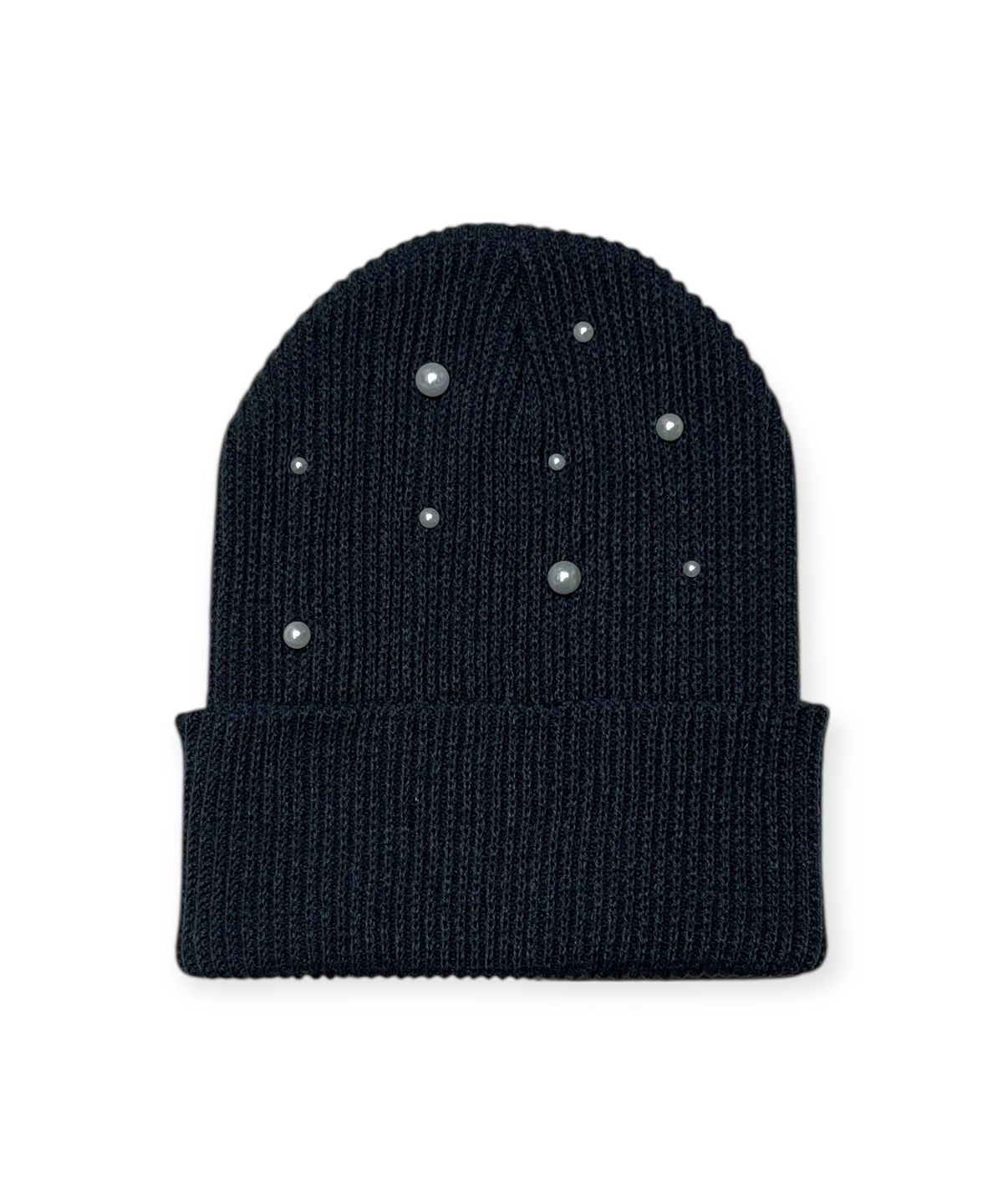 본슬리피(BORN SLIPPY) Stardust Rib Knit Beanie (Charcoal)