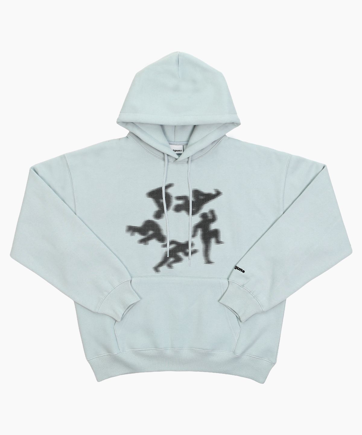 크리건(CRIGUN) DOT RUSH LOGO HOODIE MINT