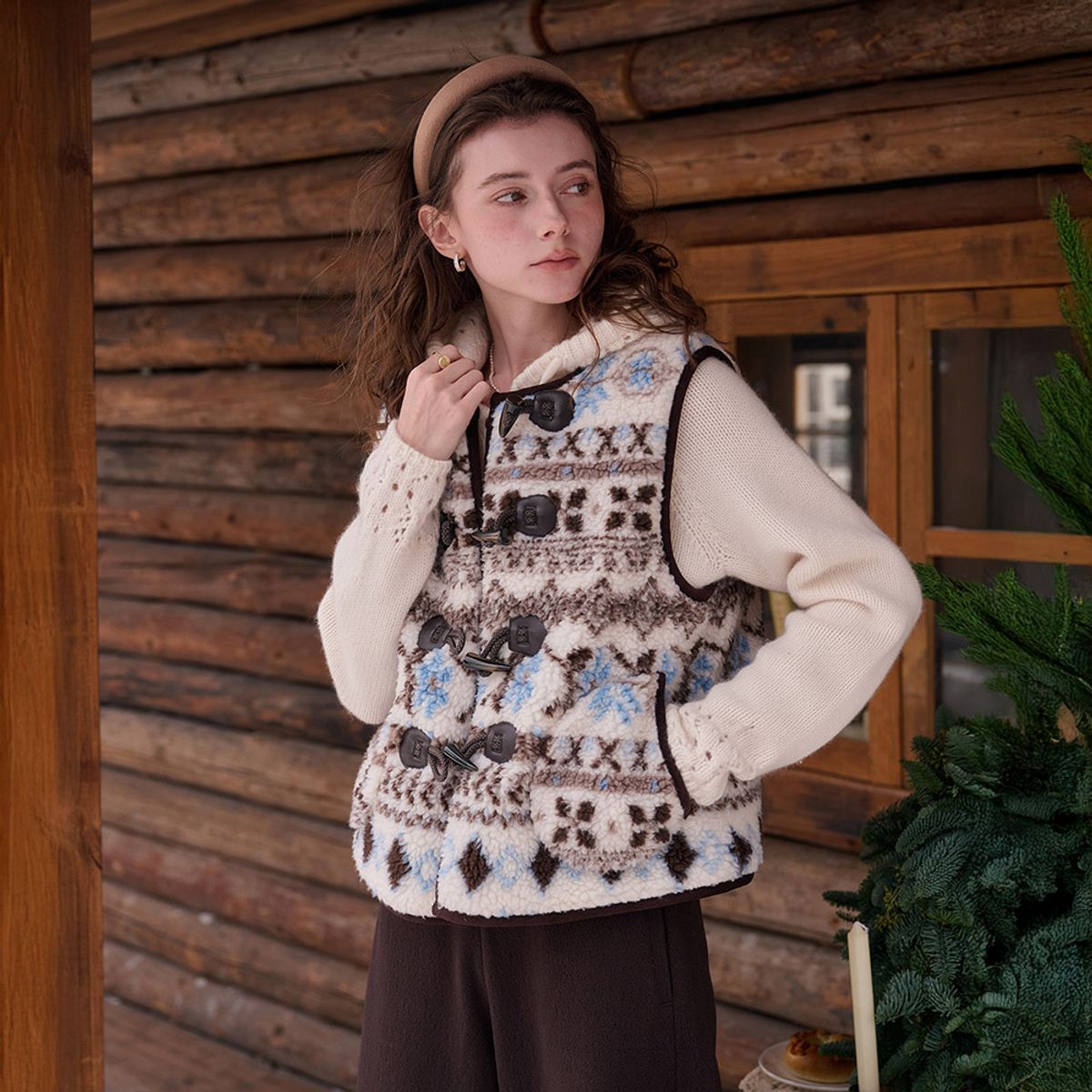 심플레트로(SIMPLE RETRO) SR_Padded fake vest