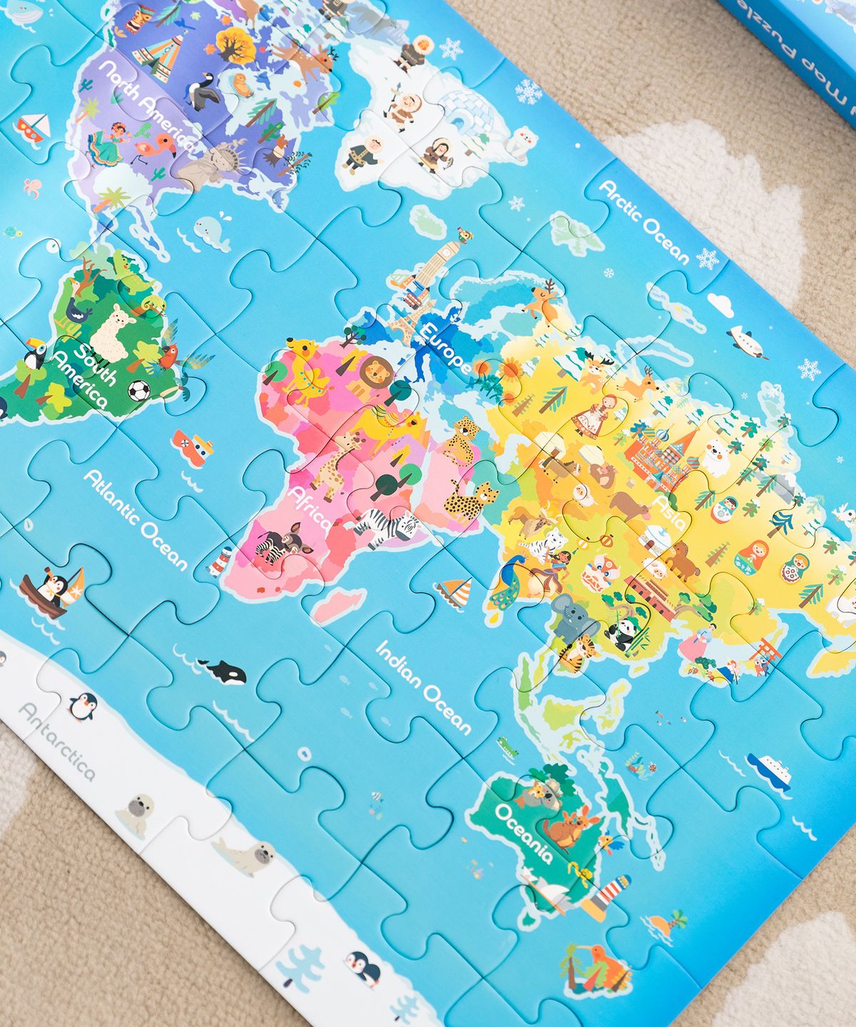 클래식월드(CLASSIC WORLD) 세계 여행 지도 퍼즐 48피스