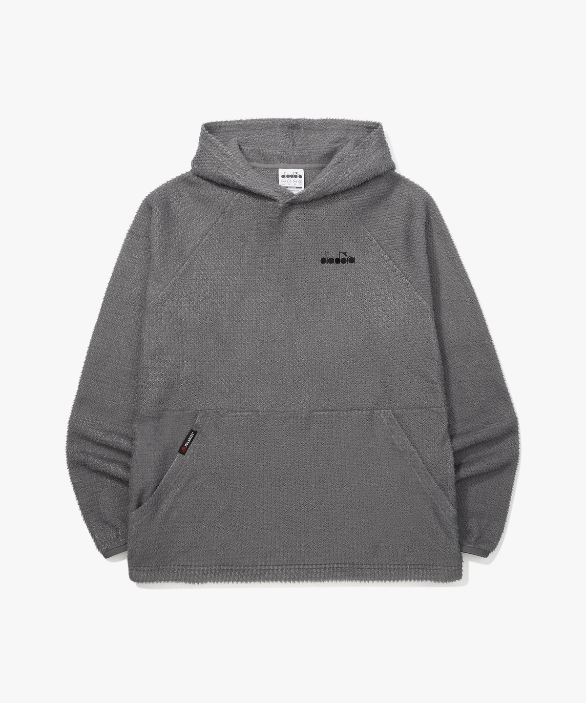 디아도라(diadora) 폴라텍 알파 다이렉트90 후드티셔츠 GREY