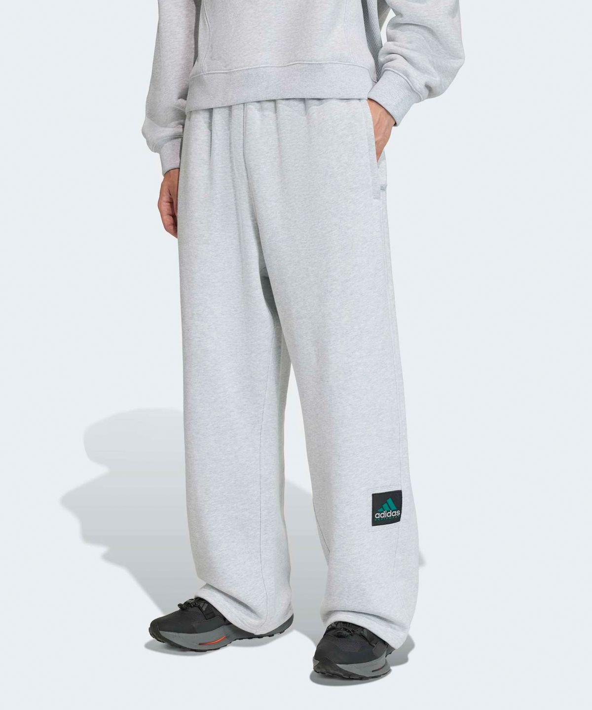 아디다스(ADIDAS) 이큅먼트 오픈 헴 스웨트팬츠 - 라이트그레이 / KS0492