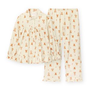 여성 G219 핫도그베어 긴소매 파자마 세트