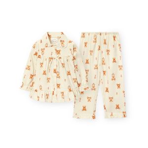 여아동 G219 핫도그베어 긴소매 파자마 세트