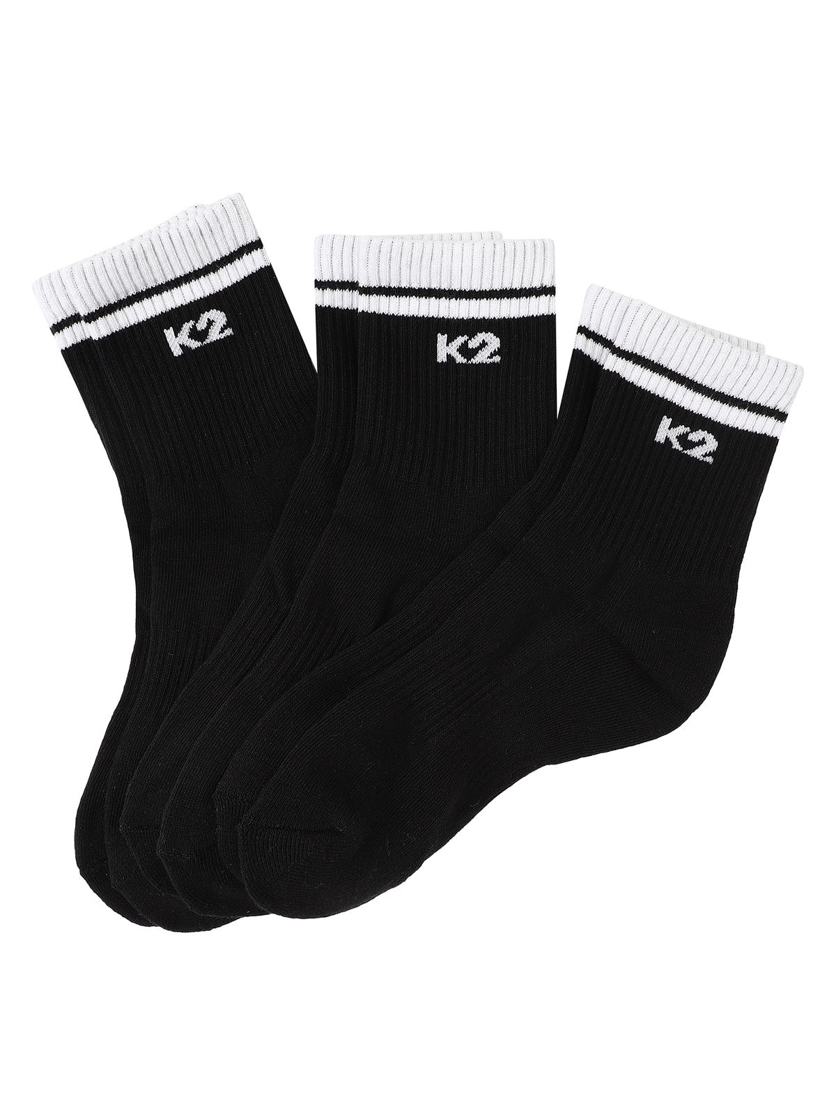 케이투(K2) 중목 양말 3PKS_Black