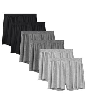 [6PACK] 베이직 무지 순면 스판 남성 사각 트렁크 팬티