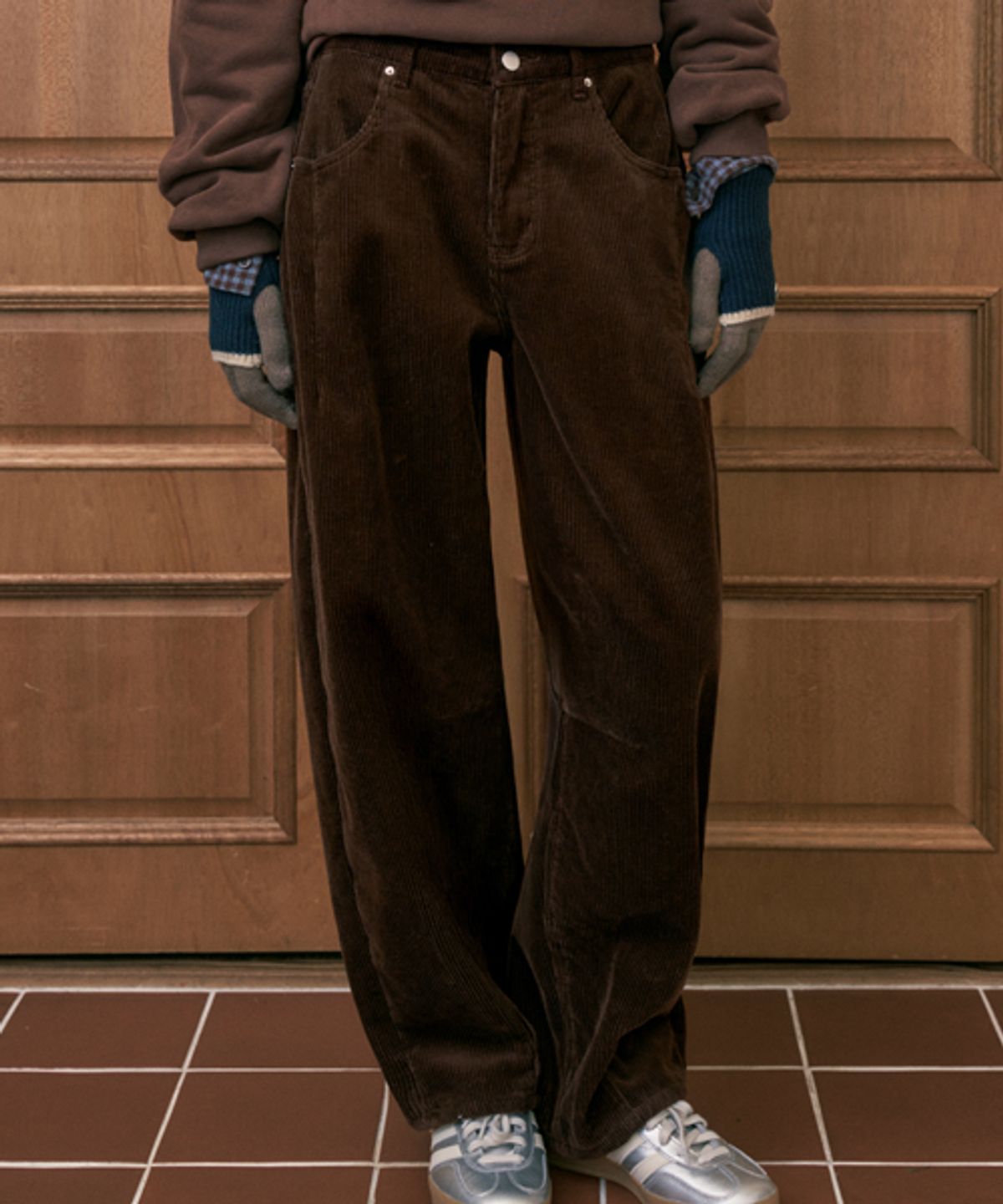 헤인트(HAINT) [양털기모]MIKA BALLOON CORDUROY PANTS_BROWN