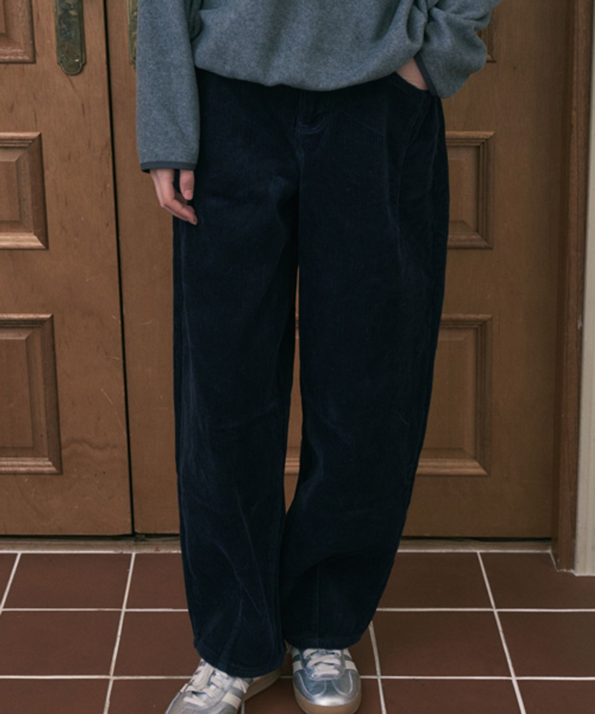 헤인트(HAINT) [양털기모]MIKA BALLOON CORDUROY PANTS_NAVY
