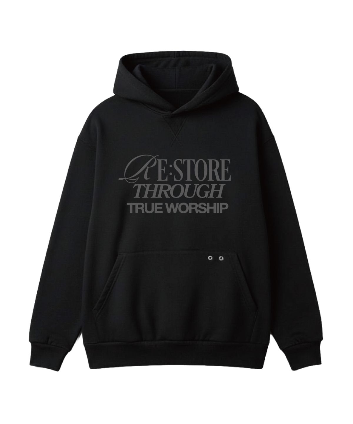 리스토어(RESTORE) Signature hoodie [Black]