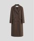 울 블렌디드 더블 코트 [브라운]