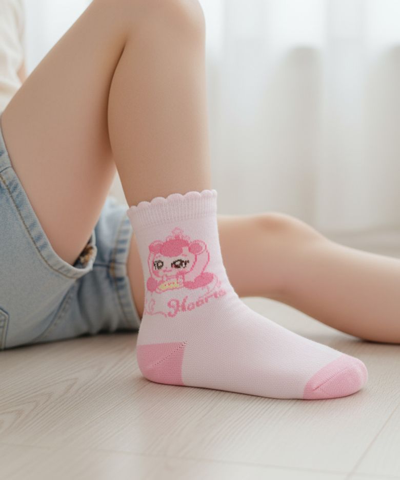 캐치 티니핑 아동용 프린세스 하츄핑 아름핑 피콧 장목 양말 4종 세트