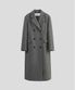 울 블렌디드 더블 코트 [그레이]