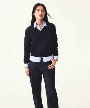 [소프트얀] 여성 브이넥 니트_SPKWG23W02