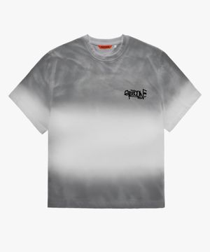 페인티드 스모크 워싱 반팔 티셔츠 GJK265-101 그레이