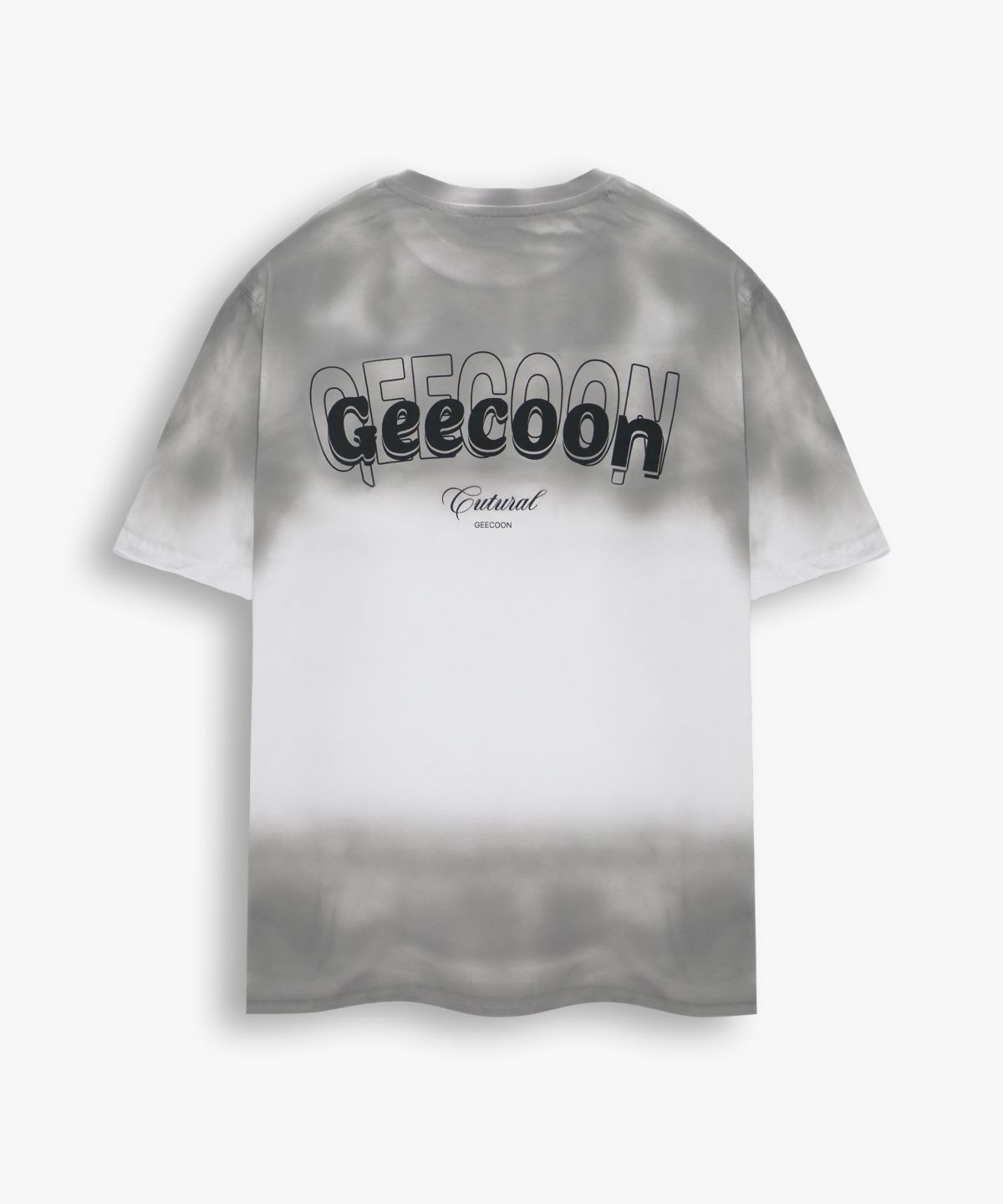 지쿤(GEECOON) 페인티드 스모크 워싱 반팔 티셔츠 GEE265-101 그레이