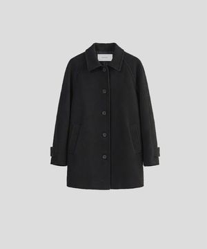 어반 래글런 하프 코트 [블랙]