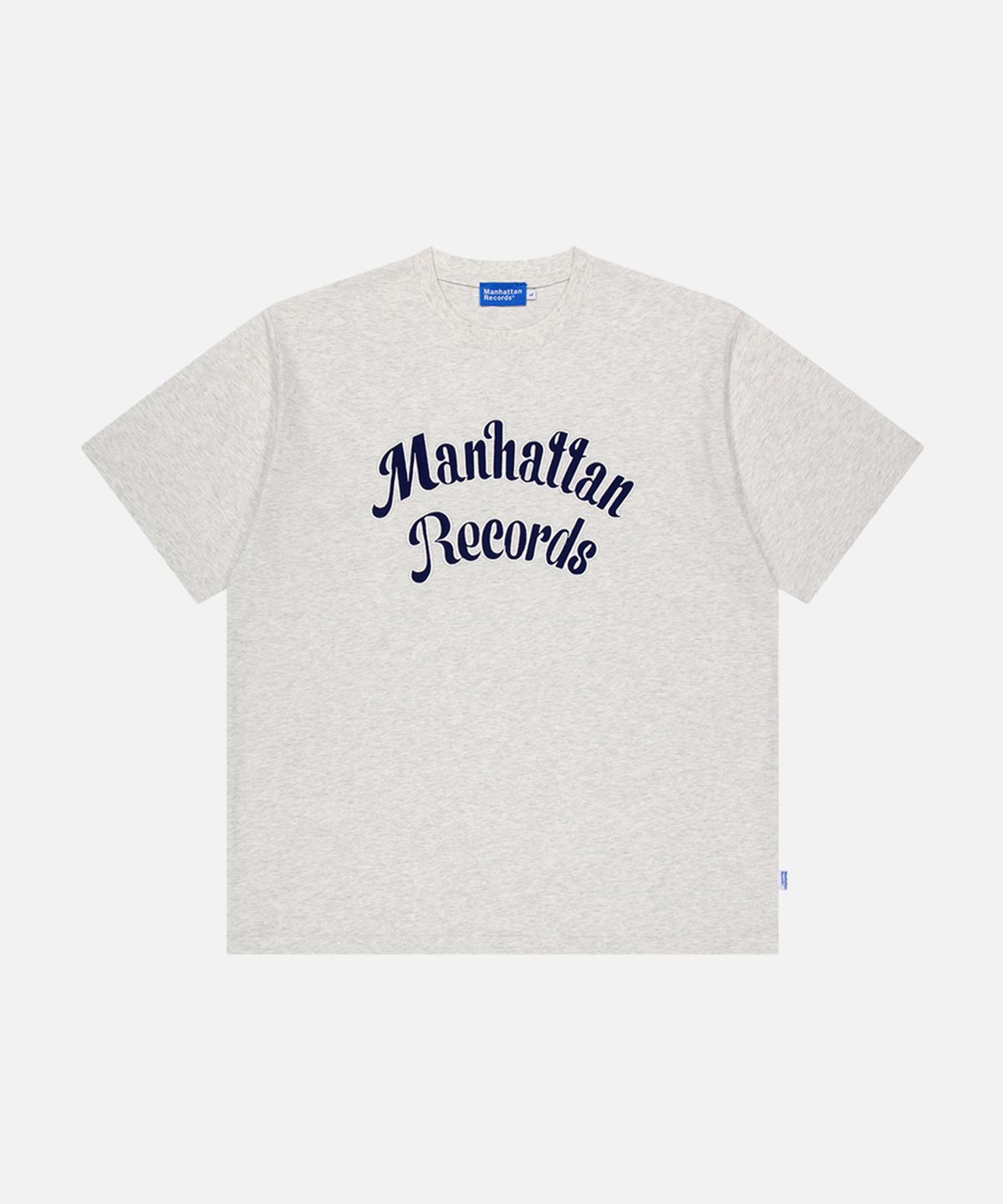 맨하탄레코즈(MANHATTAN RECORDS) MR 2-Tone Logo T-shirt - Grey