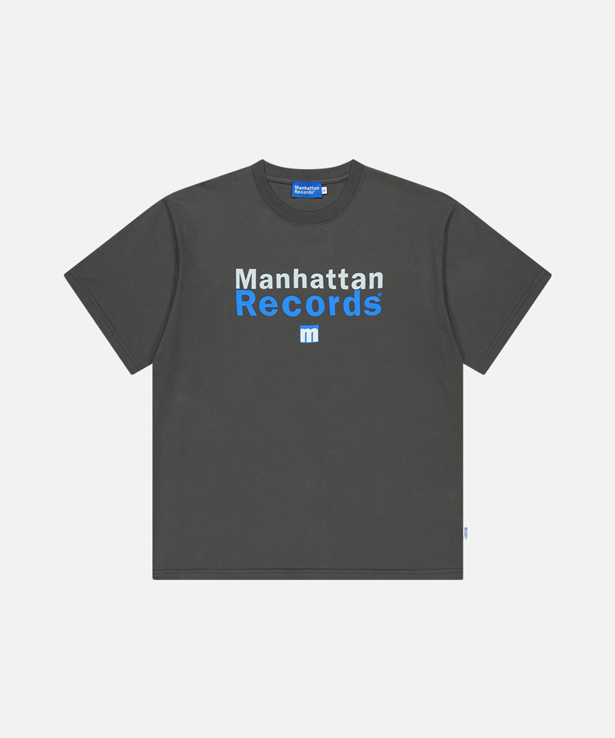 맨하탄레코즈(MANHATTAN RECORDS) MR Classic Box Logo T-shirt - Charcoal