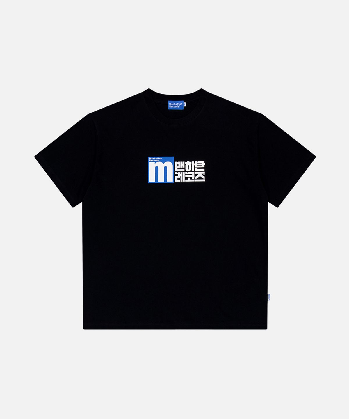 맨하탄레코즈(MANHATTAN RECORDS) MR Hangeul Logo T-shirt - Black