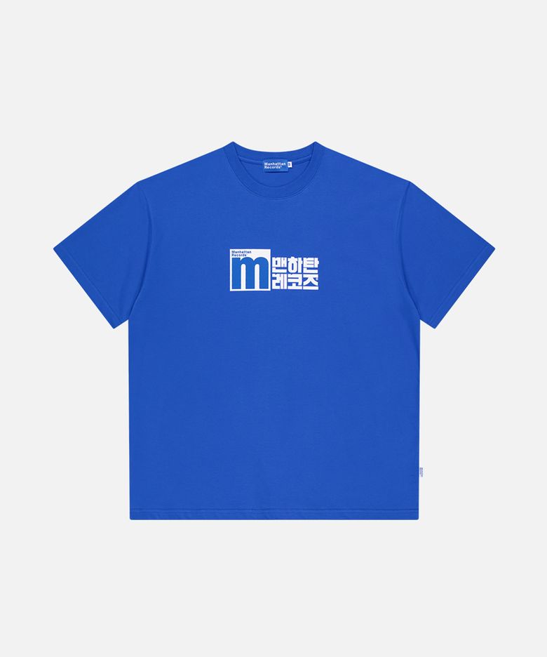 MR Hangeul Logo T-shirt - Blue