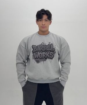 그래피티 헤비고중량이중지 맨투맨