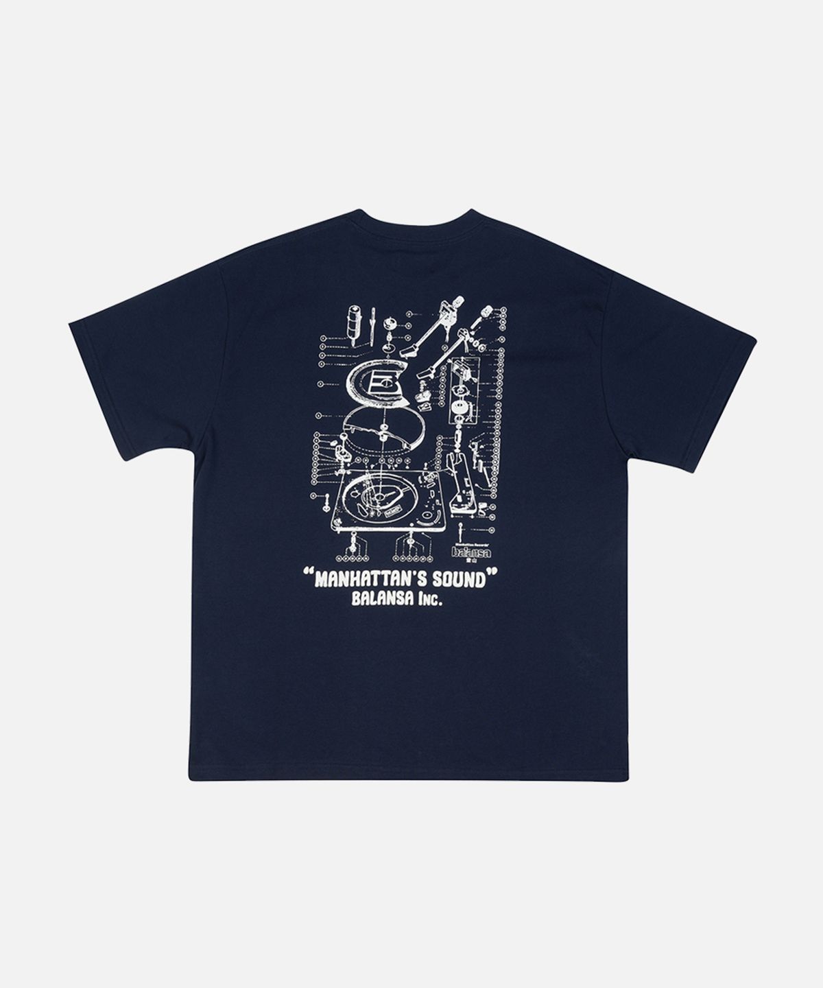 맨하탄레코즈(MANHATTAN RECORDS) MR x Balansa Turntable S/S - Navy