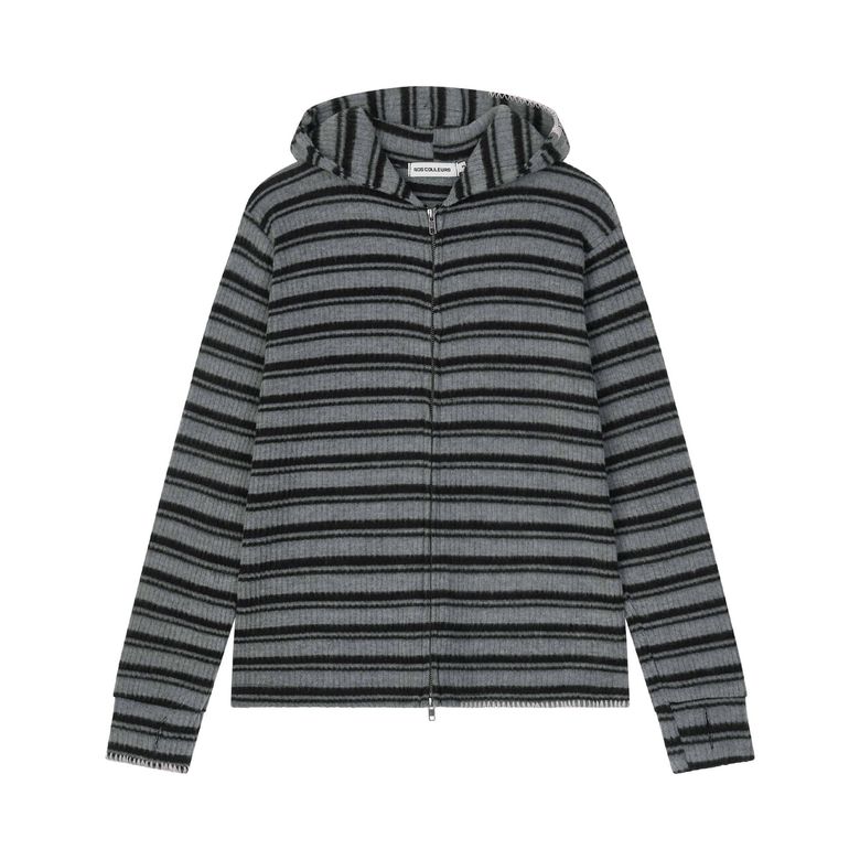 UL KNIT ZIP HOODIE 02 BLACK