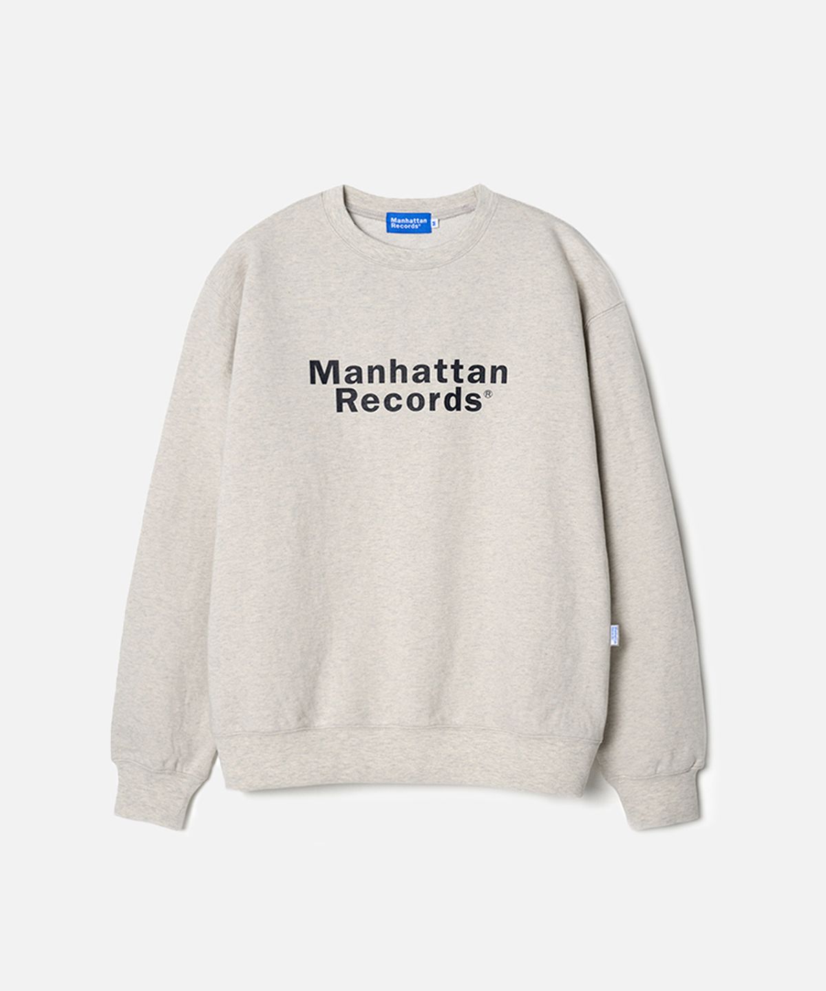 맨하탄레코즈(MANHATTAN RECORDS) Manhattan Records Classic Logo Crewneck - Oatmeal