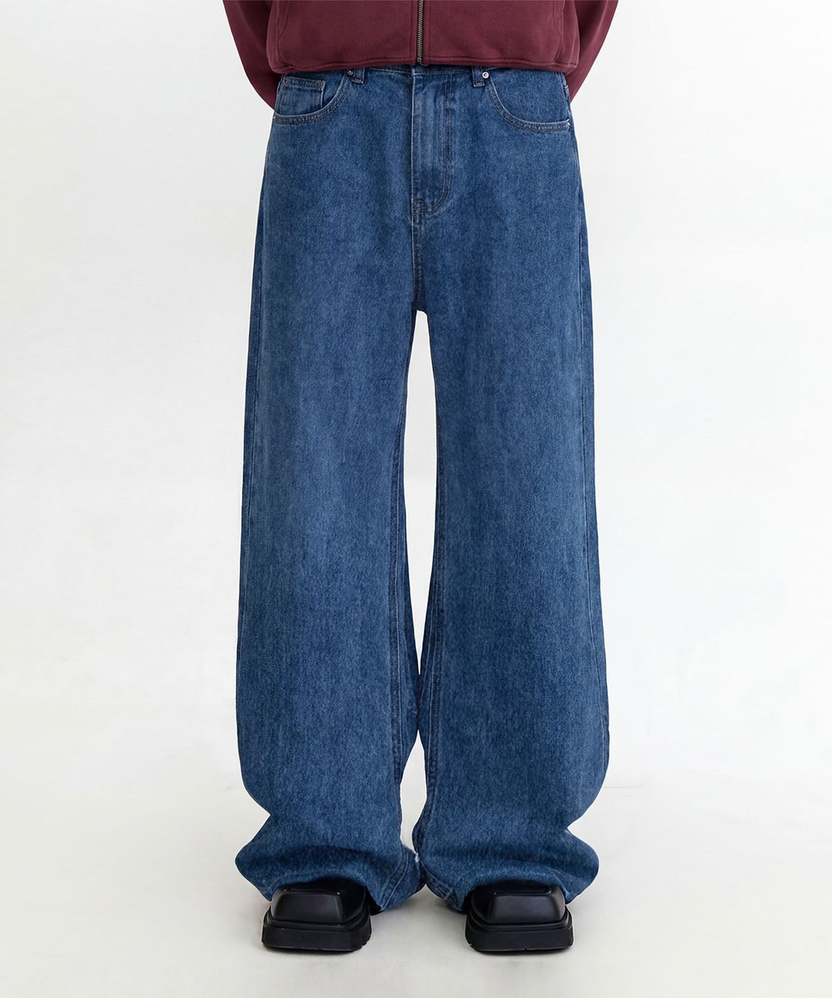 엔티이티(NTET) Basic denim pants (blue)