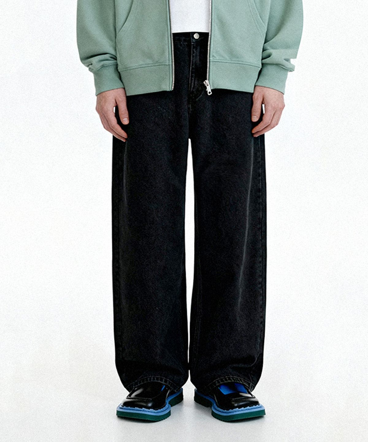 엔티이티(NTET) Basic denim pants (black)