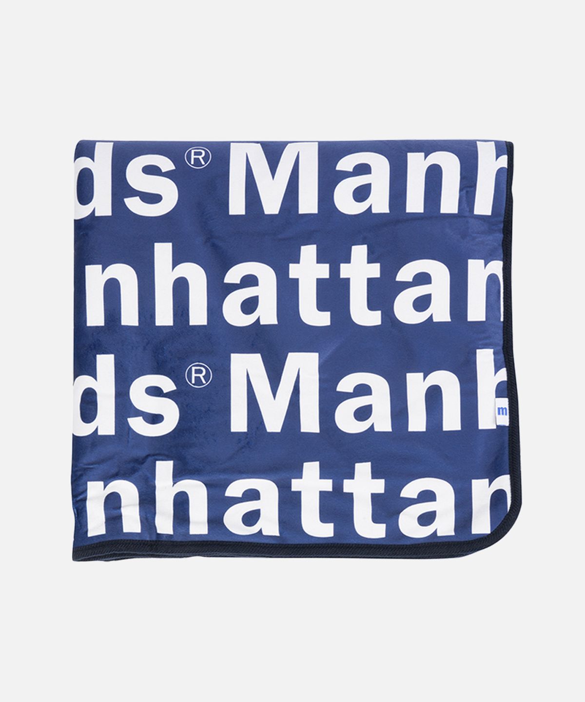 맨하탄레코즈(MANHATTAN RECORDS) MR Logo Blanket - Navy