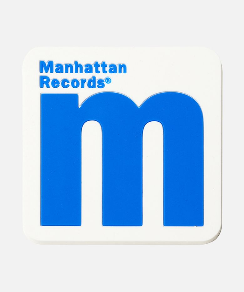Manhattan Records M Logo PVC Coaster - White