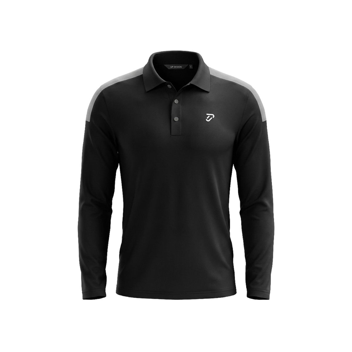 이안 폴터 디자인(IAN POULTER DESIGN) [IJP DESIGN] 이안폴터디자인 남성 숄더 포인트 카라 티셔츠 - IPM5WTS523 BK