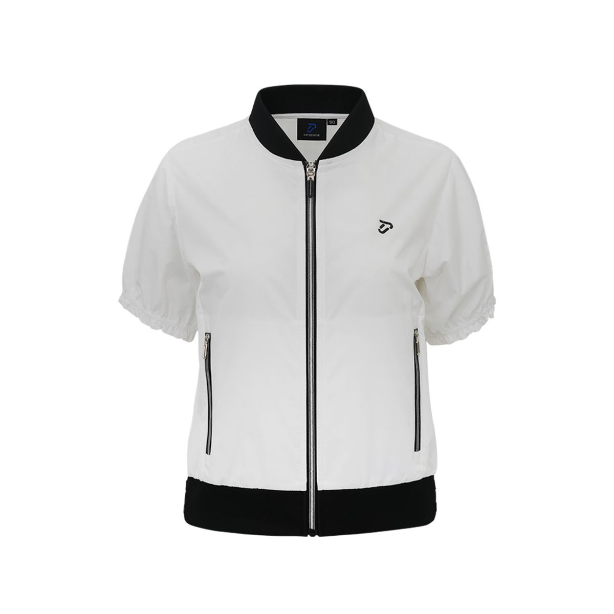 이안 폴터 디자인(IAN POULTER DESIGN) [IJP DESIGN] 이안폴터디자인 여성 풀집업 반팔점퍼 - IPL4SWB493 WH