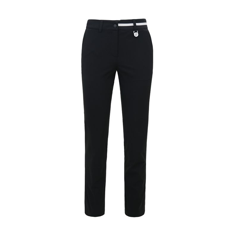 [IJP DESIGN] 이안폴터디자인 여성 오비 변형 세미 부츠컷 팬츠 - IPL4MPT451 BK