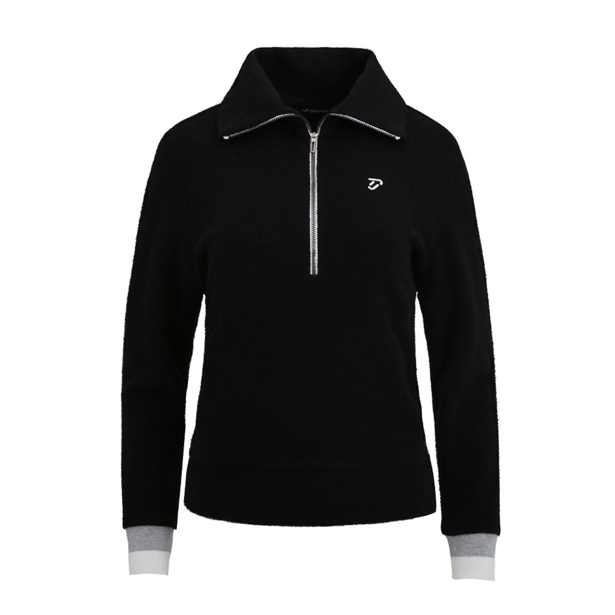 이안 폴터 디자인(IAN POULTER DESIGN) [IJP DESIGN] 이안폴터디자인 여성 윙카라 티셔츠 - IPL3WTS632 BK