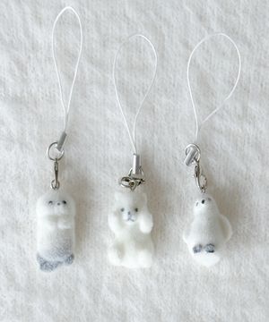 겨울 아기 동물 키링 3종