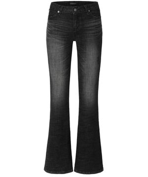 Vintage Scratch Bootcut Jeans (black)