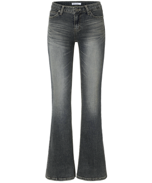 Vintage Scratch Bootcut Jeans (blue)