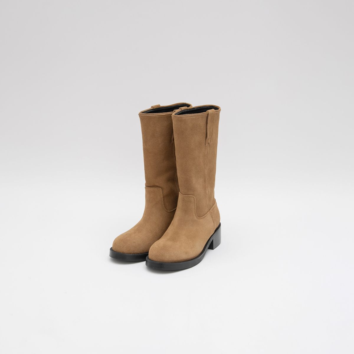 아틀리에 나인(ATELIER NAIN) COW SUEDE MIDDLE BOOTS (SH-3471)