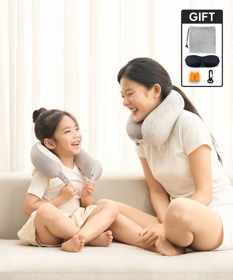 [BEST] 지티스 접히는 목베개 양면 기내용 목쿠션 여행용 차량용 메모리폼