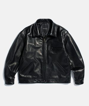 Buffalo Leather S.Rider Jacket Black