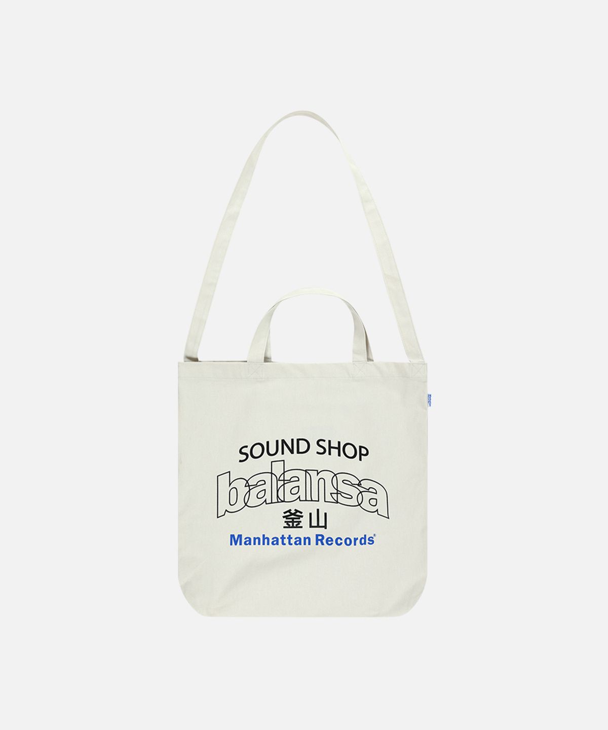 맨하탄레코즈(MANHATTAN RECORDS) MR x Balansa Arch Logo Shoulder Bag - Beige