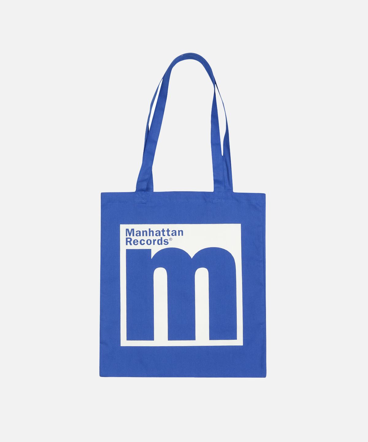 맨하탄레코즈(MANHATTAN RECORDS) Manhattan Records M Logo Eco Bag - Blue