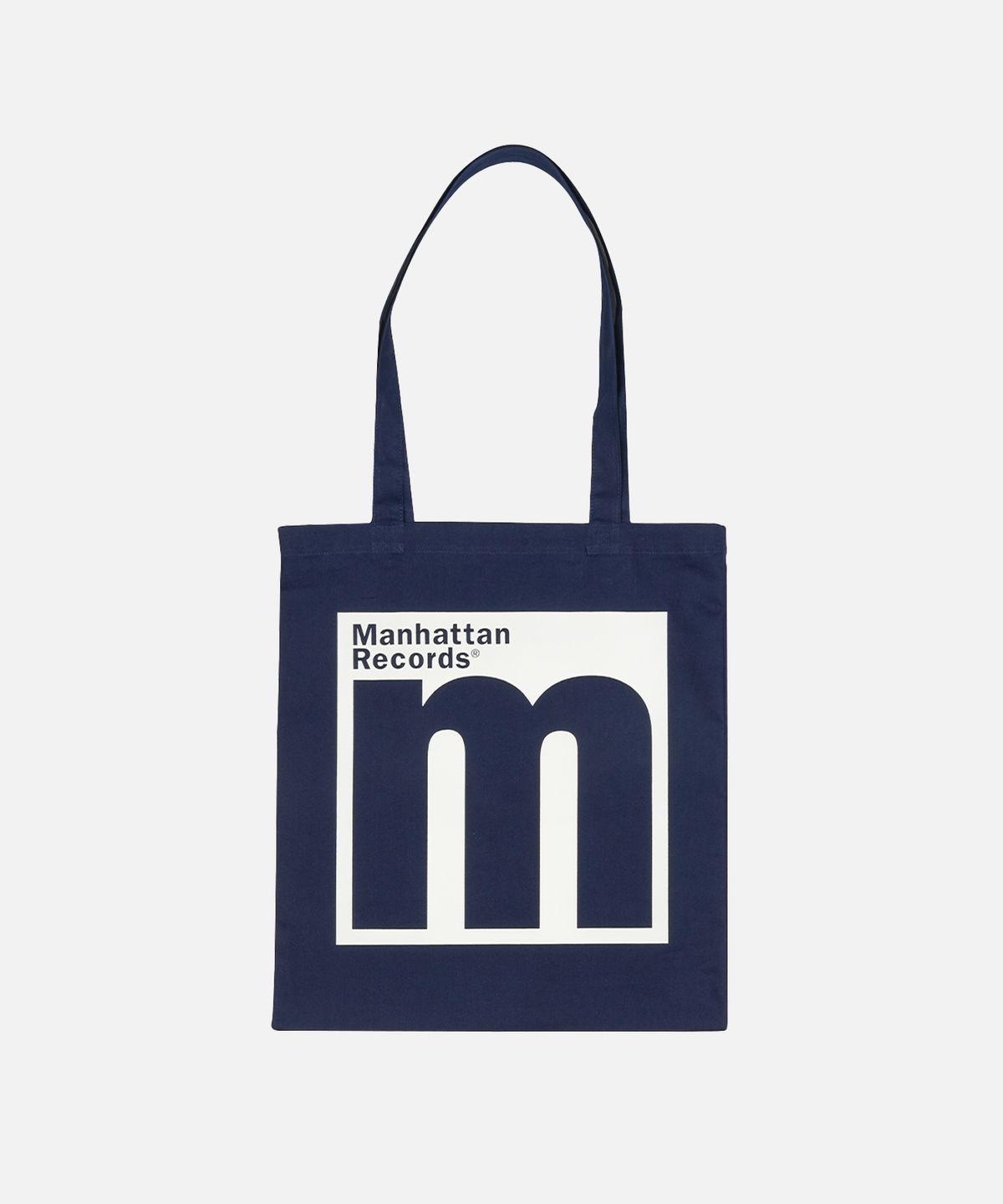 맨하탄레코즈(MANHATTAN RECORDS) Manhattan Records M Logo Eco Bag - Navy