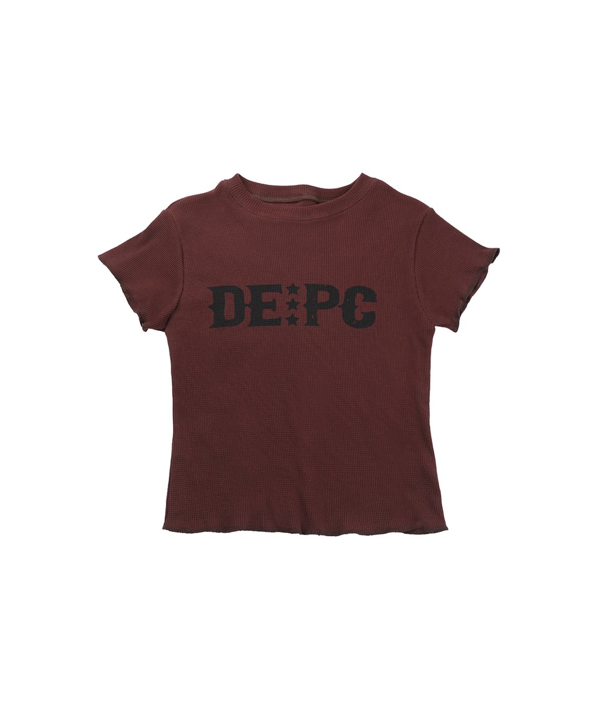 뎁크(DEPC) WAFFLE T-SHIRT - WINE