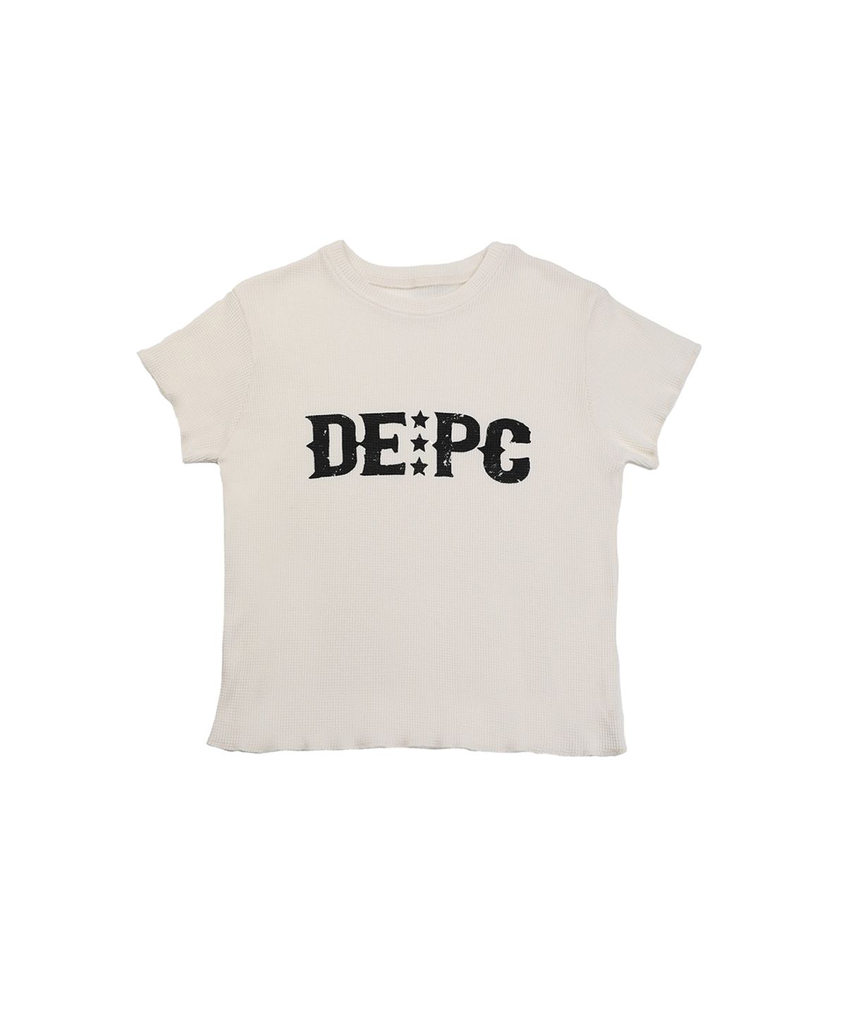 뎁크(DEPC) WAFFLE T-SHIRT - WHITE